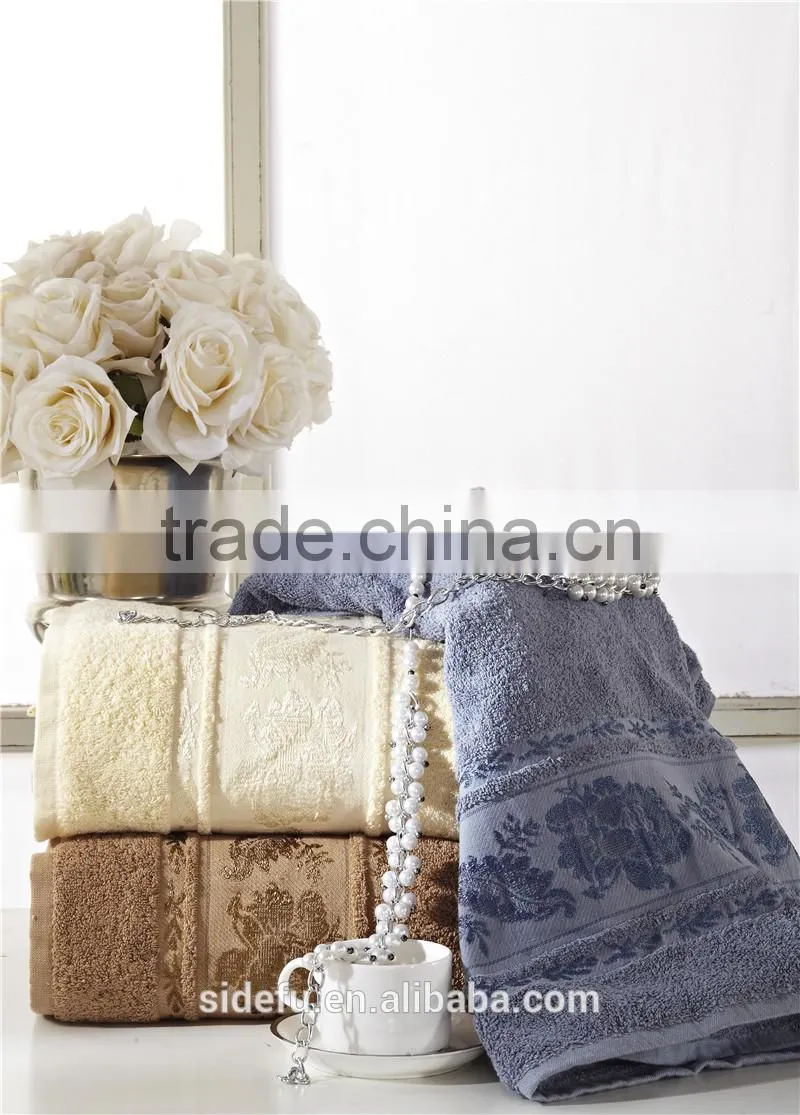 Superior Durability Wholesale 100% Cotton Dyed Jacquard Hand Towel