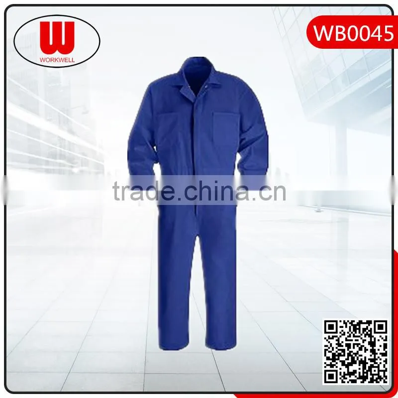 Royal blue orange fireproof oilproof cotton coverall