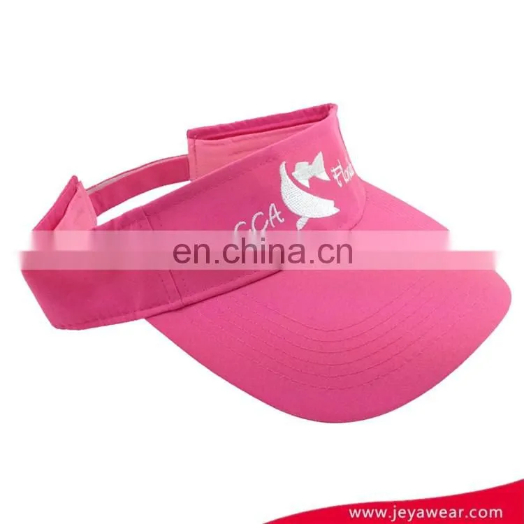 Cheap cotton sports sun visor cap for girls