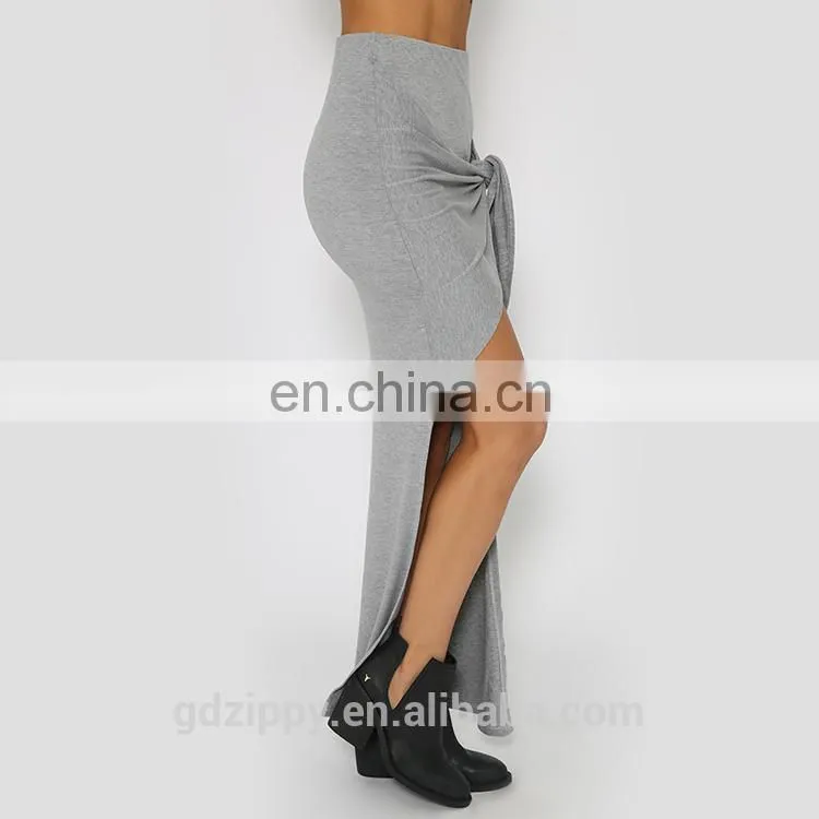 women clotheses new fashion women long skirt in grey