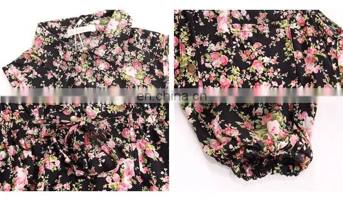 Latest Design Paris Shivering Flower Women Jumpsuit