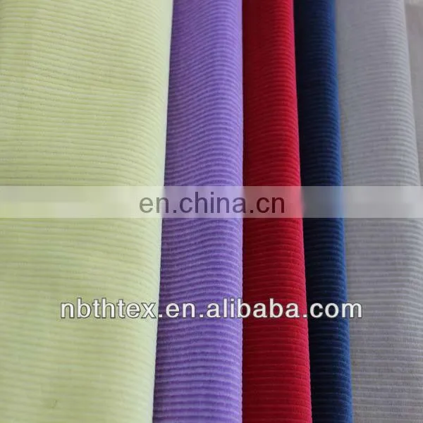 11w solid dyed 100% cotton corduroy fabric for pants,garment use