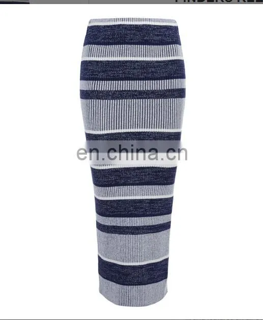 2016 latest pencil stripe women new fahsion skirt