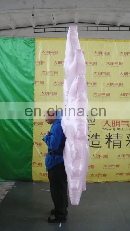 new style customized pink inflatable wings costume for decoration