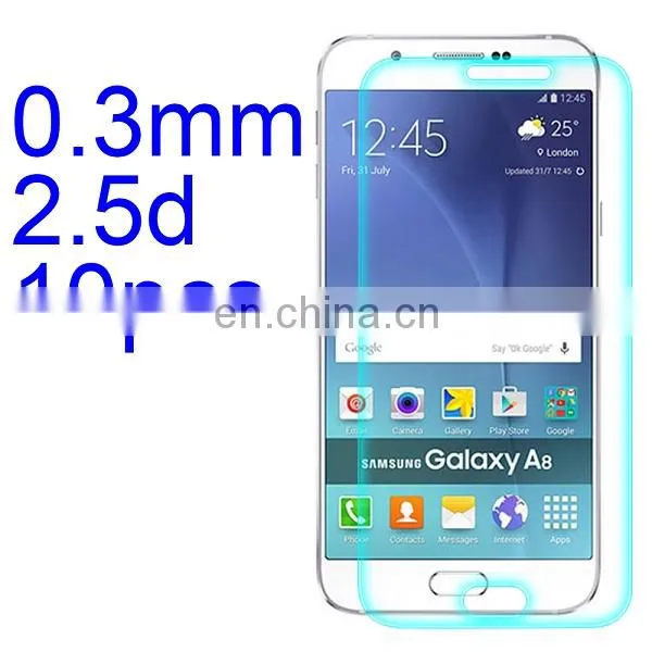 10Pcs 0.3mm 2.5D Lobo Material Tempered Glass Screen Protector for Samsung Galaxy A8