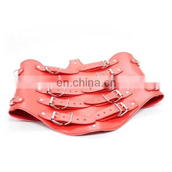 China adult product manufacturer, leather sex toy bondage harness