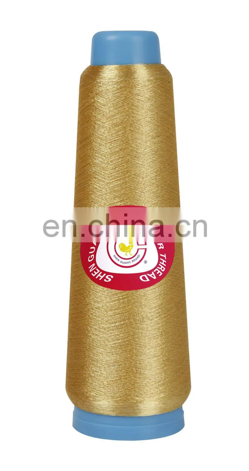 metallic yarn pure silver or pure gold