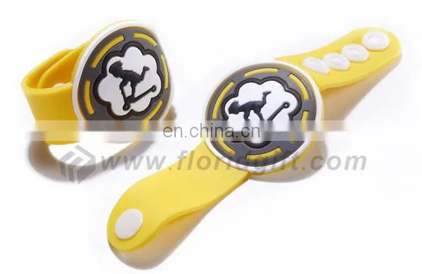 Watch shaped silicon wristband, Customized shape silicon bracelet, Custom logo rubber bracelet