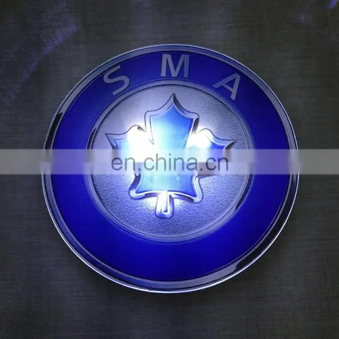 any size logo customized Advertising badge led pin Badge with flashing led light