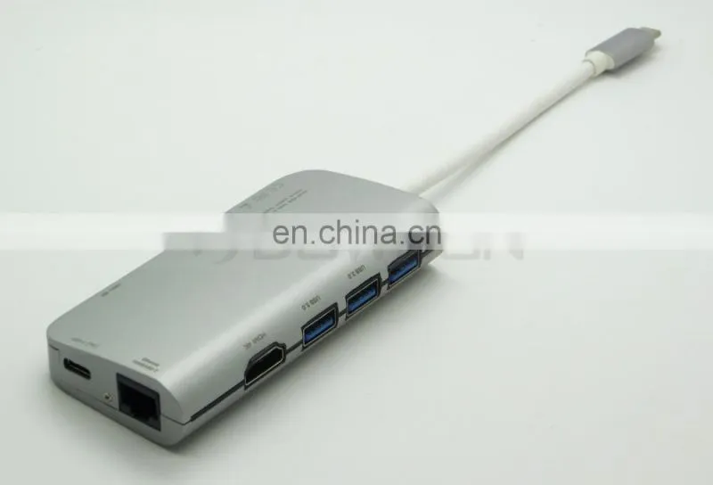 USB C Hub 8 in 1 Multi Port Adapter Type C Combo Hub for Macbook pro