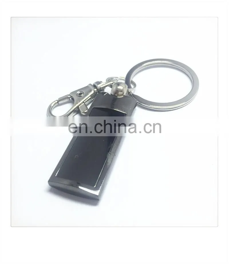 Promotion funny metal rectangle shape keychain