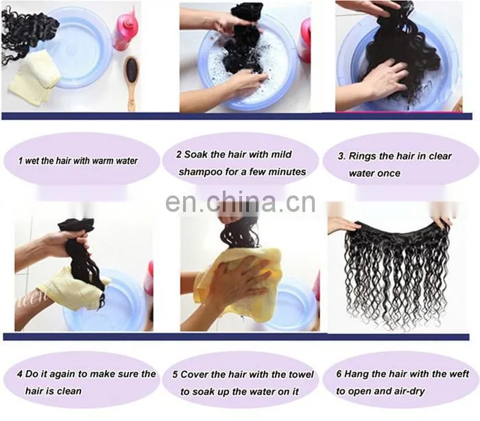 unprocessed wholesale virgin brazilian curly hair extension blonde deep wave hair weft