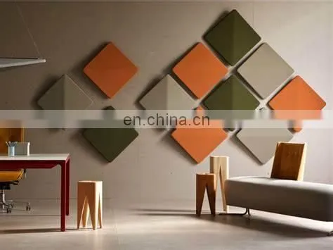 High quality Fire Retardant Sound Proof Polyester Fiber Felt Acoustic Panel
