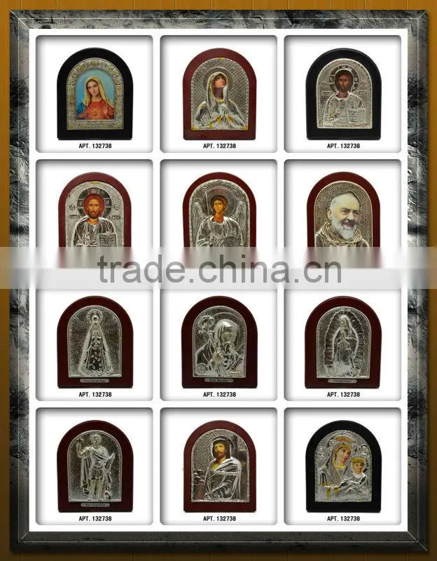 SG-12007-2K Religious Polyresin and plating frame