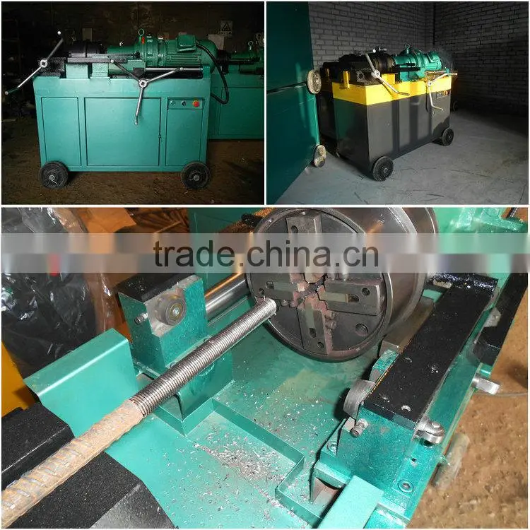 Steel bar straight srew thread rolling machine thread making machine