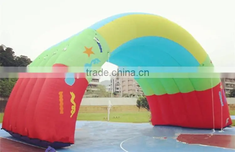 custom high quality waterproof giant colorful advertising inflatable arch tent