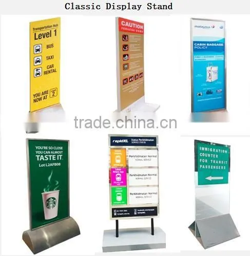 display floor stand-shopping mall advertising display boards steels manufacturer