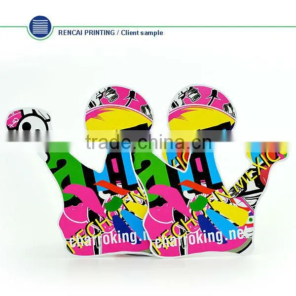 Custom logo lovely shaped decorative gift paper card