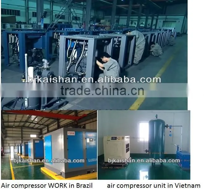 screw silent air compressor JN90-20/8-2 two stage compression