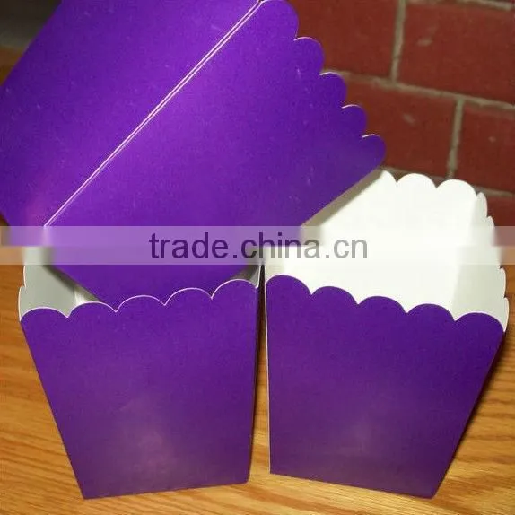 Pink Striped Popcorn Boxes