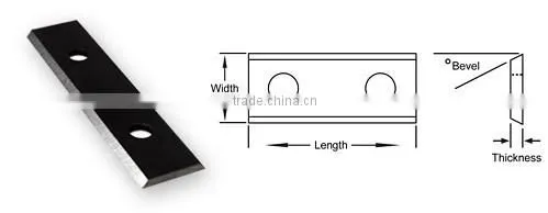 Woodworking insert tooling carbide indexable knives in various size and grade