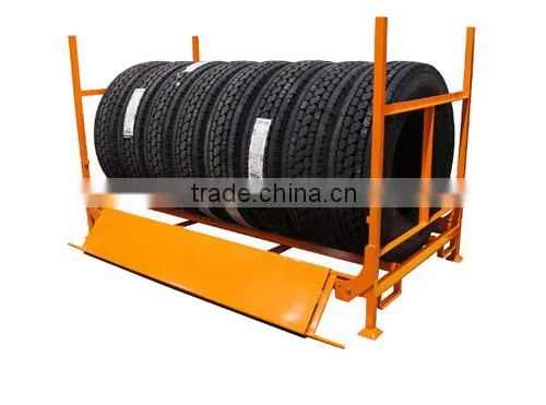Durable iron metal rack for tires storage