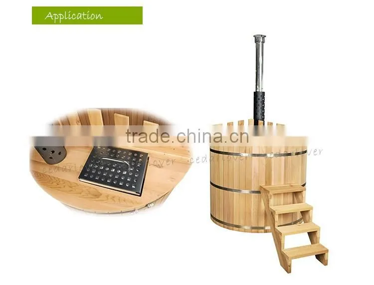 Good quality outdoor spa bathtub Hot Tub Wood Fired Pool Heater