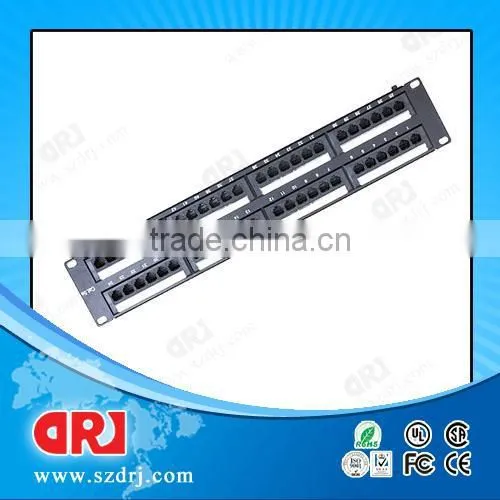 china supplier 2U UTP 48 ports cat6 patch panel