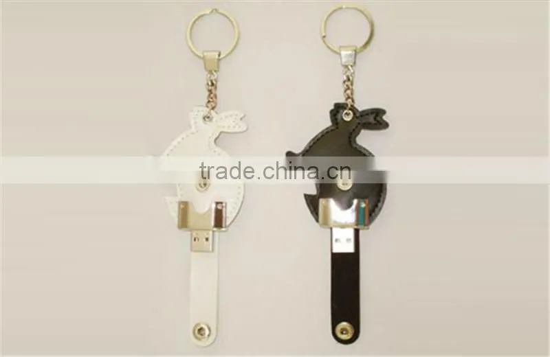 USB 2.0 Driver Luxury 16GB Black Leather USB Flash Drive