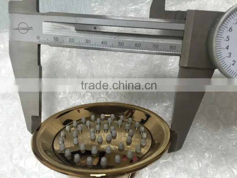 TongYing New Gold Plated Bathroom Chrome Handheld Rain Shower head