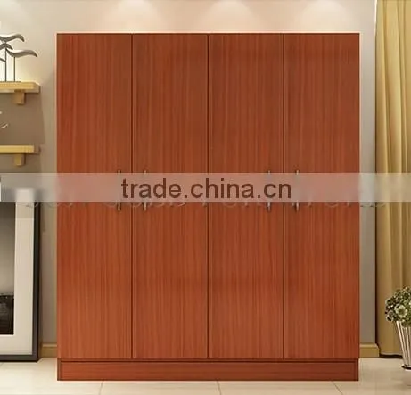 bedroom wooden cloth wardrobe design pictures with swing door (SZ-WDT002)