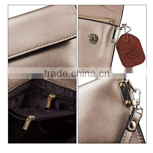Ladies Leather Clutches Party Evening Bag With Removable Golden Chain Shoulder Strap
