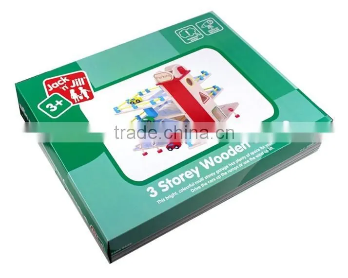 Good Quality Children Educational Play Set Wooden Car Toy Garage Cheap Price Parking Toy