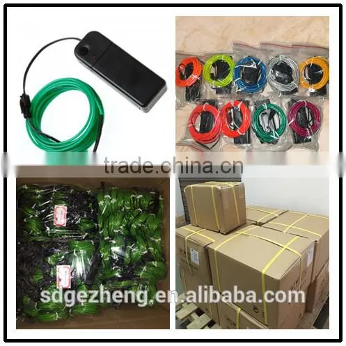 Neon light EL wire wholesale for wedding dress