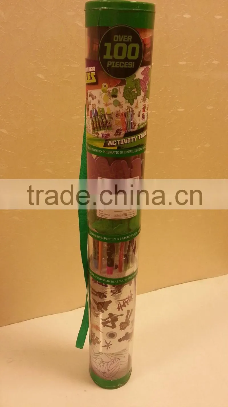 over 100pcs Tmnt Activity Tube Set