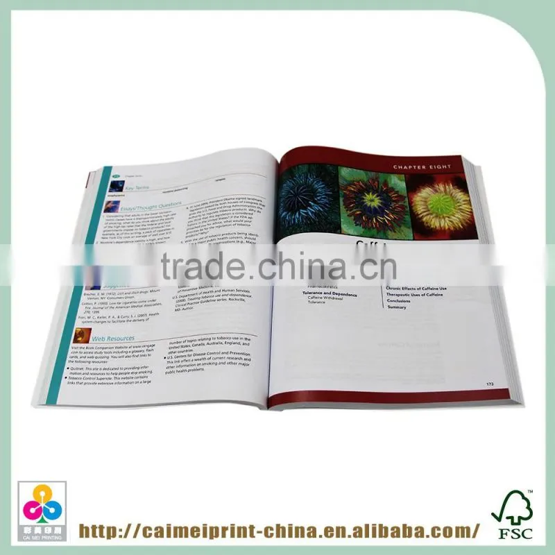High qulity book cover paper , High Quality book printing service in shenzhen