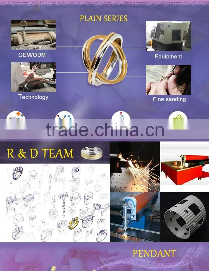 Stainless Steel Spinner Etching Cloud Shape Round Ring SR-9004