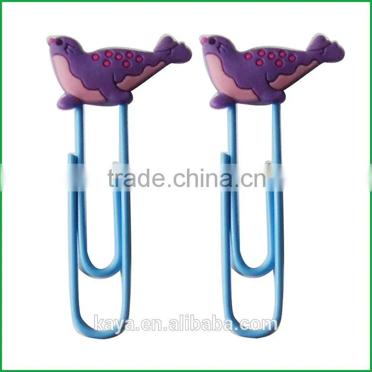 Popular soft pvc custom book clips for premium gifts