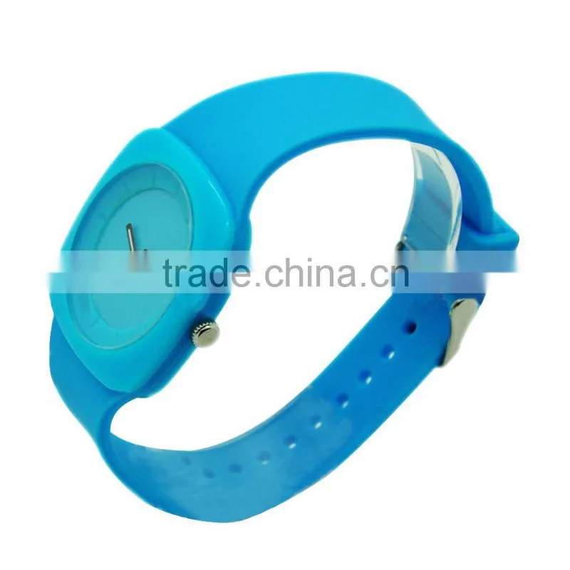 Top selling silicone ultrathin watch Cheapest promotion Plastic watch