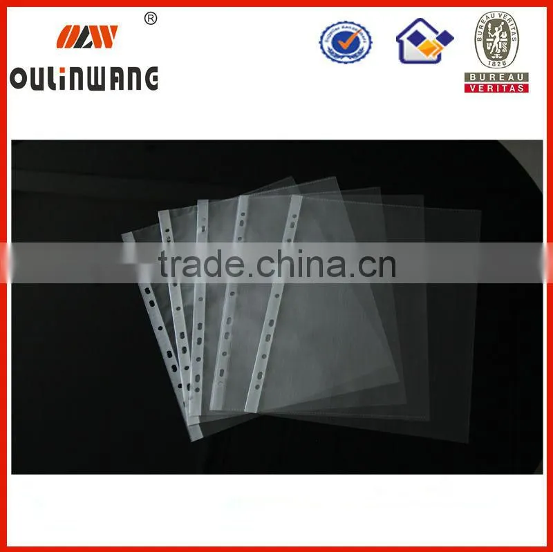 11 hole pp sheet protector file pocket