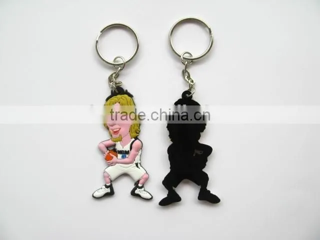 Promotional souvenir giveaway gift OEM custom 3d soft pvc keychain