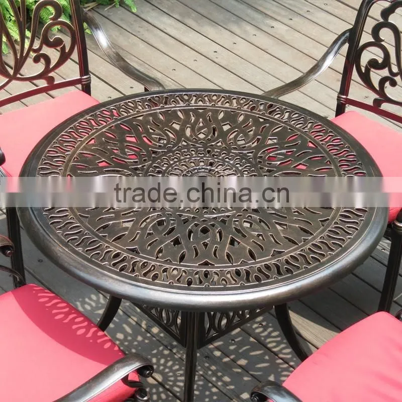 All Weather Bronze Black White Elizabeth European Style Heavy Duty Cast Aluminum Outdoor Garden Furniture