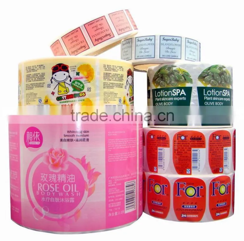 Cosmetics Bottle ,Garment Decal ,Vinyl ,PVC ,PE ,shampoo logo labels