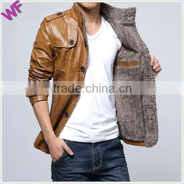 Custom Hight Quality European Mens Genuine Leather Jacket