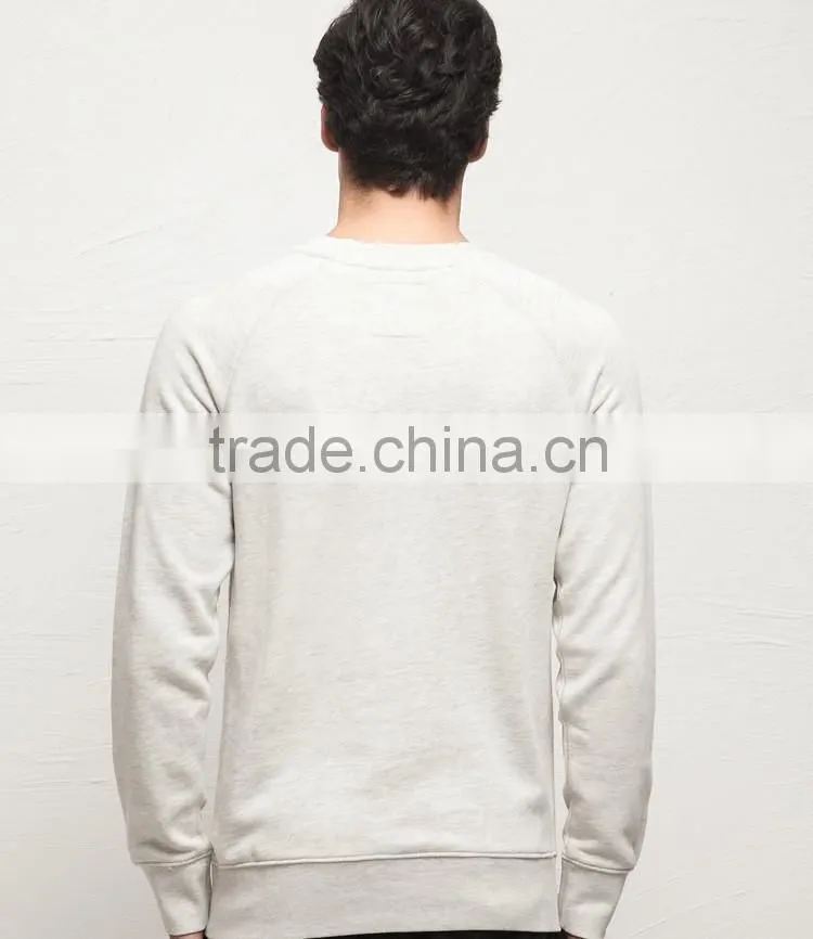 Customised 180gsm 100% Cotton O-neck Long Sleeves T Shirt For Men
