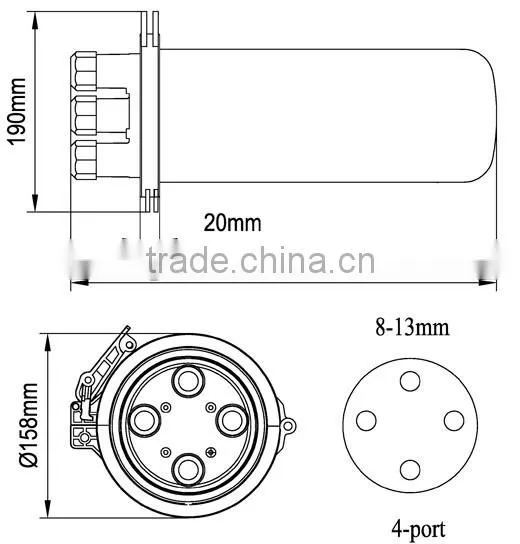 GJS-8005 Fiber optic splice closure