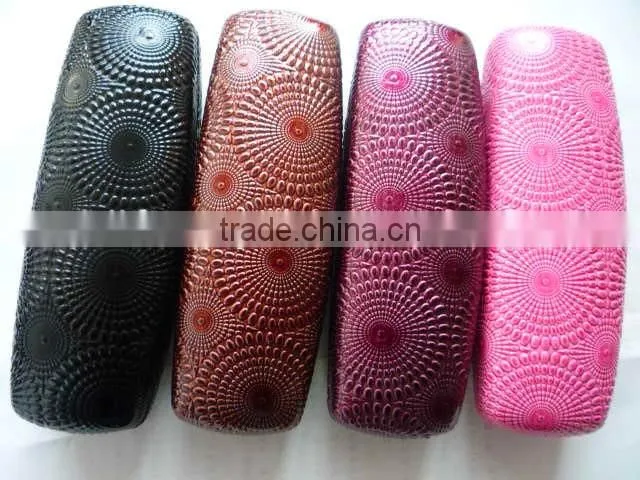 Metal Any Color Hard PU Glasses Case