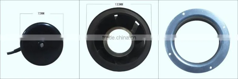 high efficiency 3900rpm 428m3/h 12v brushless fan with 28W
