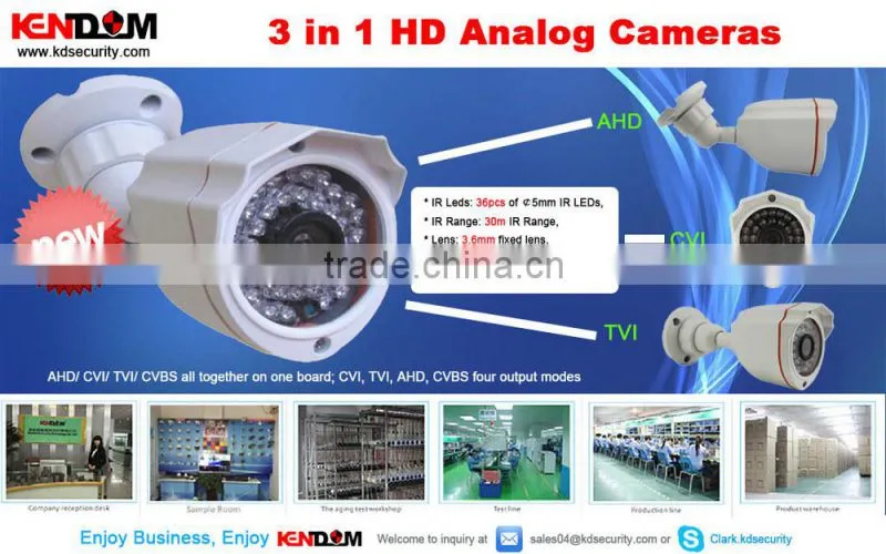 4mm CS megapixel lens Security Camera AHD, CVI, TVI All in one, Three in One Hybrid Camera