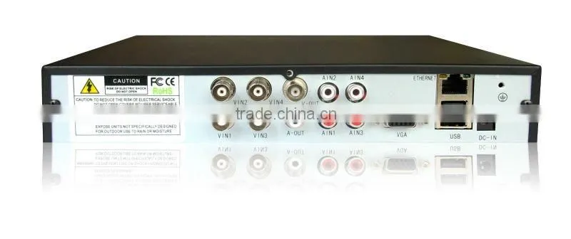 h.264 4ch dvr combo cctv camera kit which can support RS-485 port